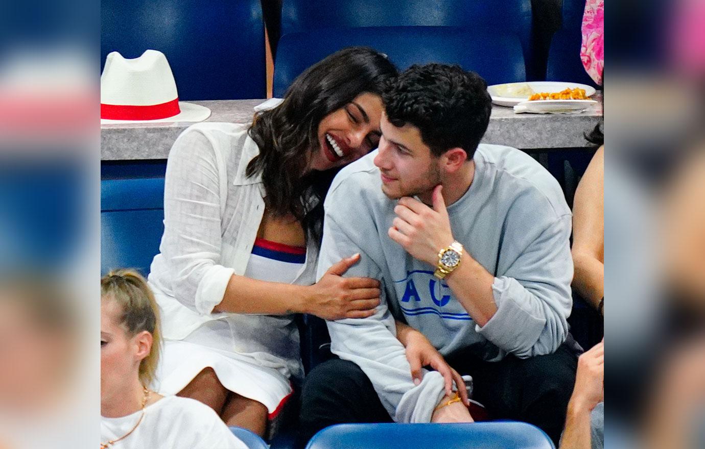 US Open Celebrities Priyanka Chopra Nick Jonas