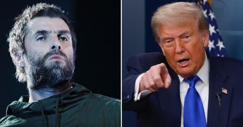 Photo of Liam Gallagher, Donald Trump