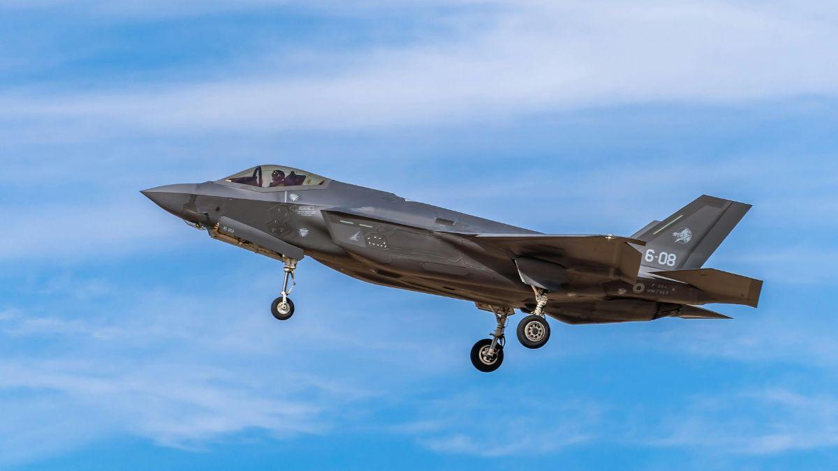 Photo of F-35 Fighter Jet in Mid-Air Flight