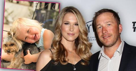 Bode Miller with wife Morgan plus inset of their late baby daughter Emmy
