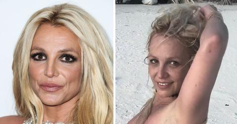 Composite photo of Britney Spears.