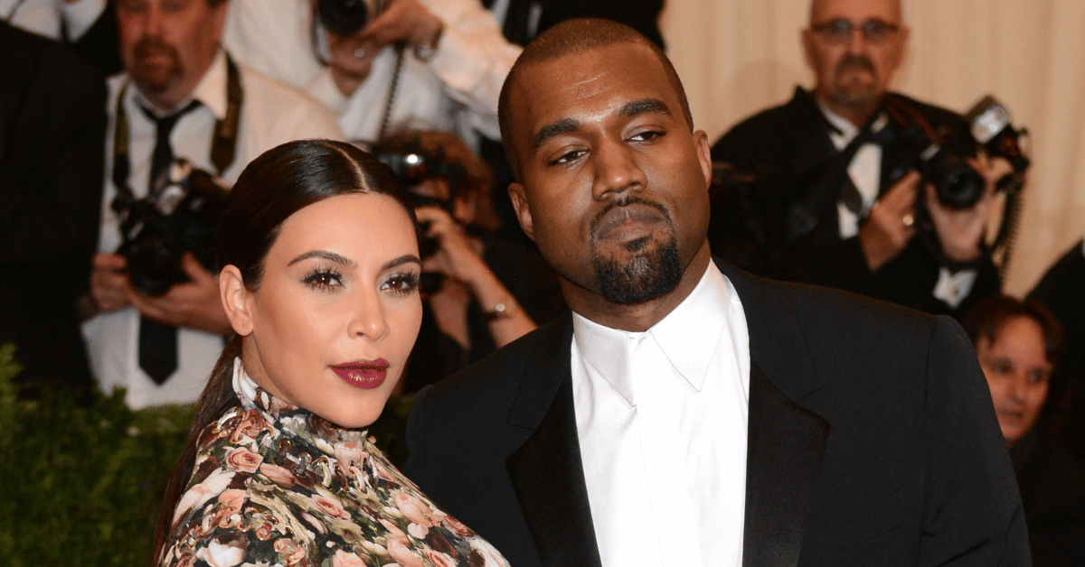 Photo of Kim Kardashian and Kanye West