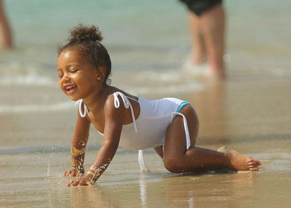 //north west cute bathing suit beach st barts