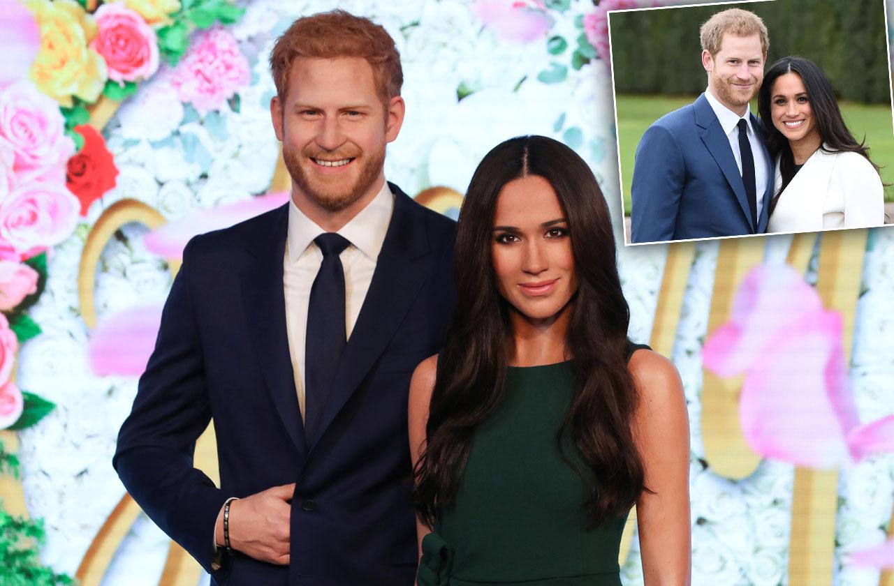 Prince Harry Meghan Markle Wax Figures Wedding