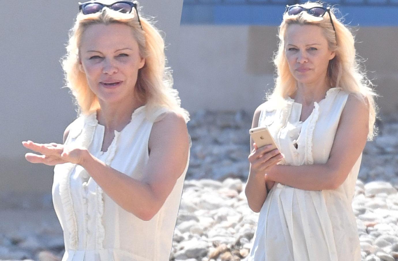 Pamela Anderson Unrecognizable Face St Tropez Pics