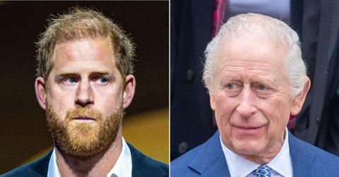 picture of Prince Harry and King Charles