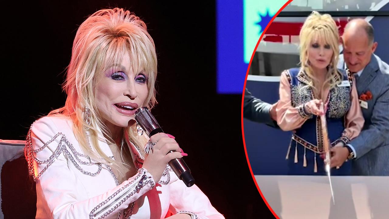 Dolly Parton looked like she needed help standing during her final public appearance.