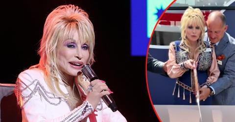 Dolly Parton looked like she needed help standing during her final public appearance.