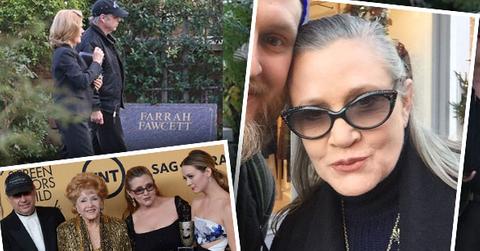 //carrie fisher last photo alive pp