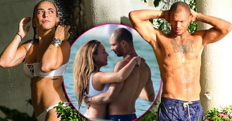 Hot Felon Jeremy Meeks In New Public Display Of Affection With Chloe Green In Barbados