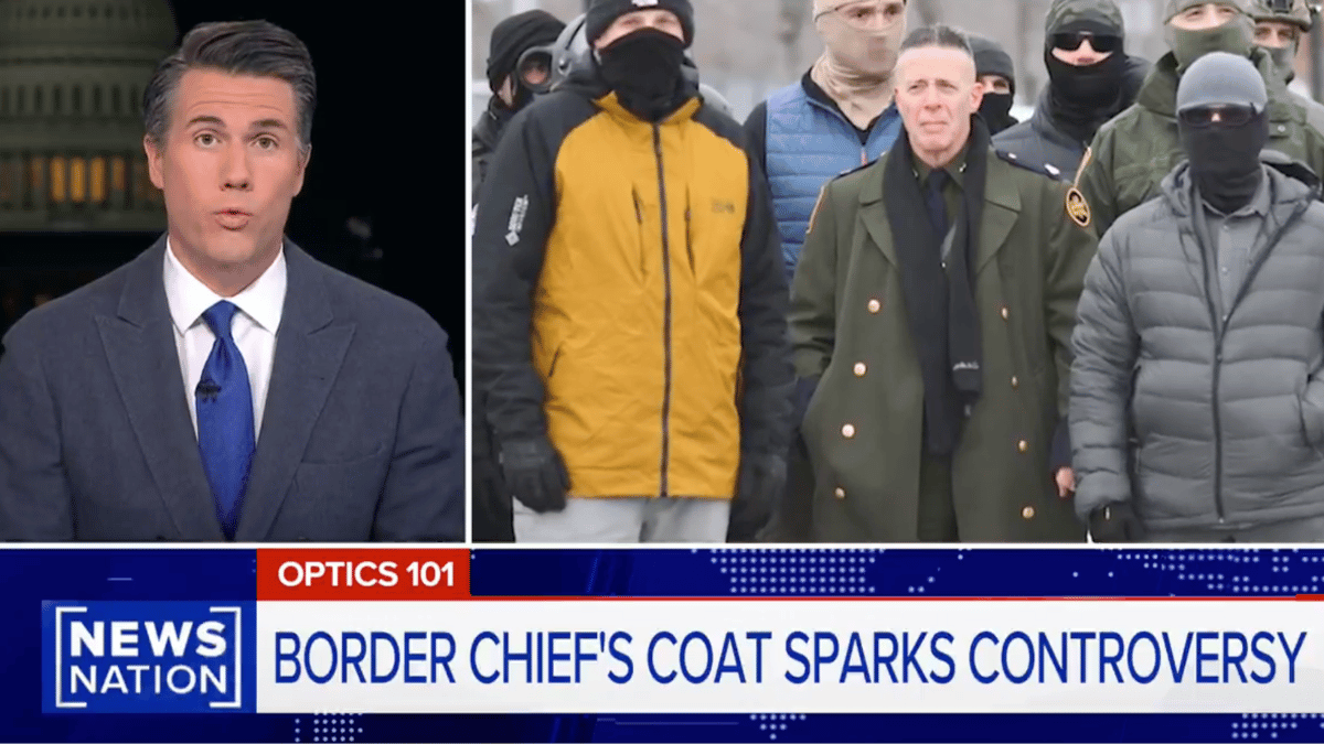 Greg Bovino wore a long trench coat that some compared to a Nazi uniform.