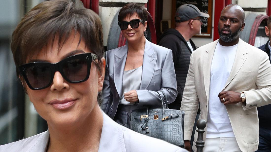 Kris Jenner & Corey Gamble In Paris After ‘KUWTK’ Fight