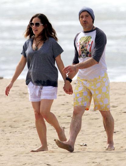 Robert Downey Jr. And Wife Susan On The Beach In Hawaii