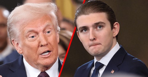 Photo of Donald Trump, Barron Trump