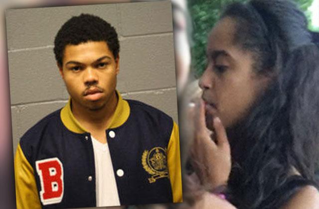 //malia obama smoking pot taylor bennett rapper arrest probation violation