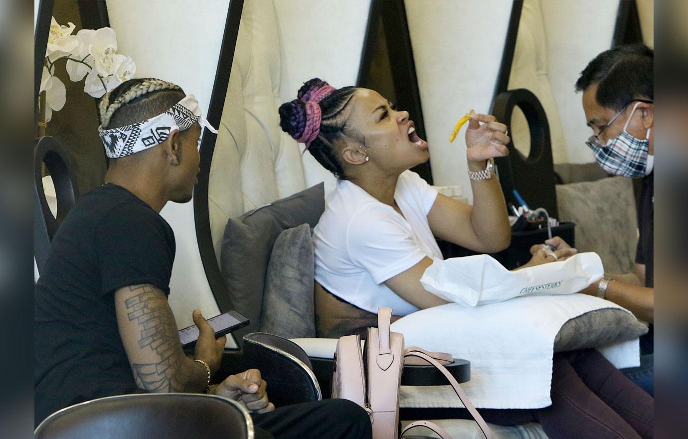 Blac Chyna Eats Fries With Mechie Rob Kardashian With Dream