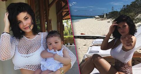 //kylie jenner new bikini body daughter stormi pics pp