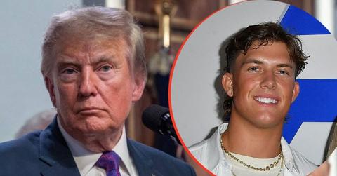 split image of Donald Trump and Jaxson Dart