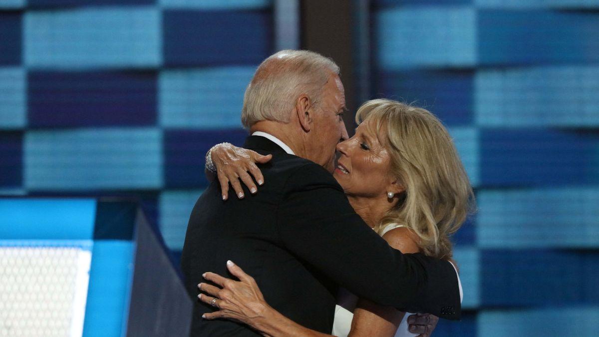 A photo of Jill and Joe Biden