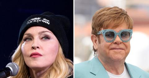 Madonna and Elton John's feud flares over a lost collaboration; tensions rise between the two stars.