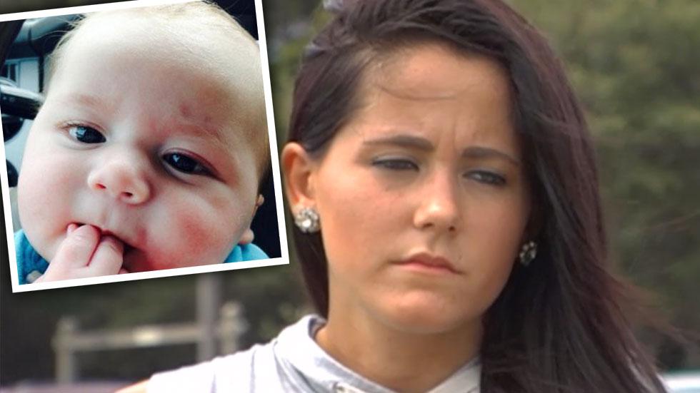 //jenelle evans and kai with black eye