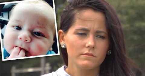 //jenelle evans and kai with black eye