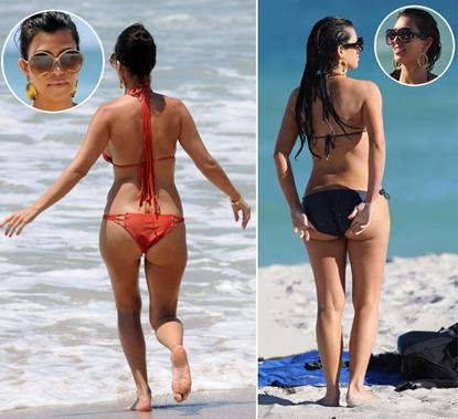 //kim kourtney kardashian bikini