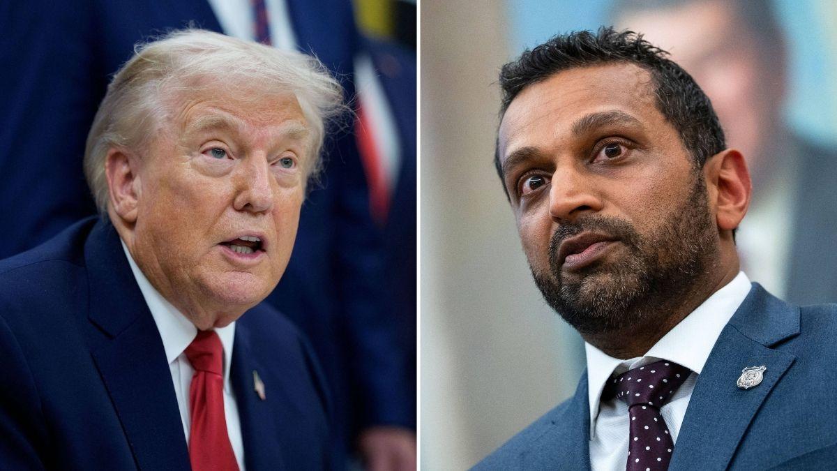 Composite photo of Donald Trump and Kash Patel