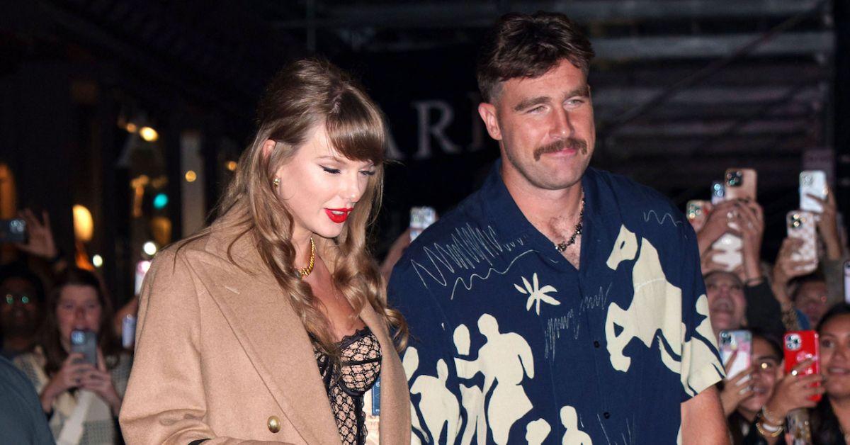 Photo of Travis Kelce and Taylor Swift