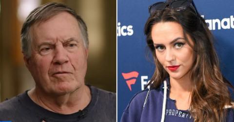 Split photo of Bill Belichick, Jordon Hudson