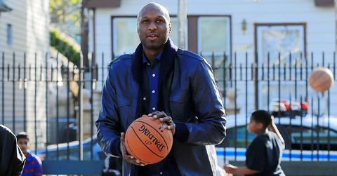 Lamar Odom play basketball alone christmas with out Khloe Kardashian