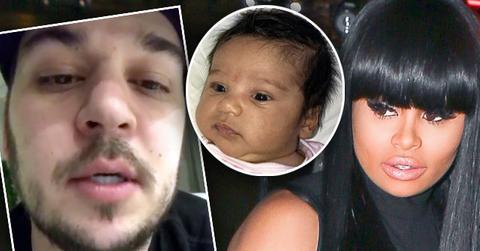 //rob kardashian blac chyna breakup split takes baby dream crying video pp