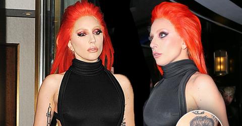 //lady gaga david bowie tattoo side boob pp