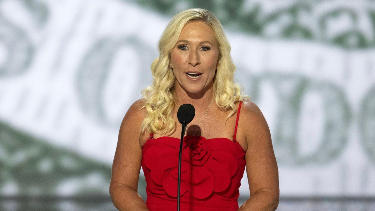 image of The comments come after Greene previously blasted 'toxic divisive politics' and said Americans are tired of the 'drama.'