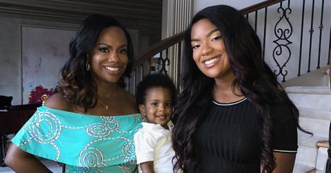 Kandi Burruss With Riley and Ace Smiling