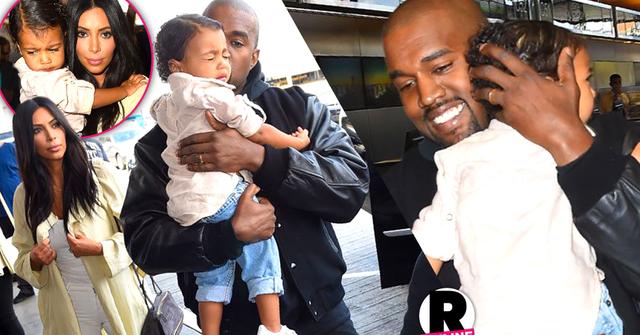 kim kardashian kanye west north lax