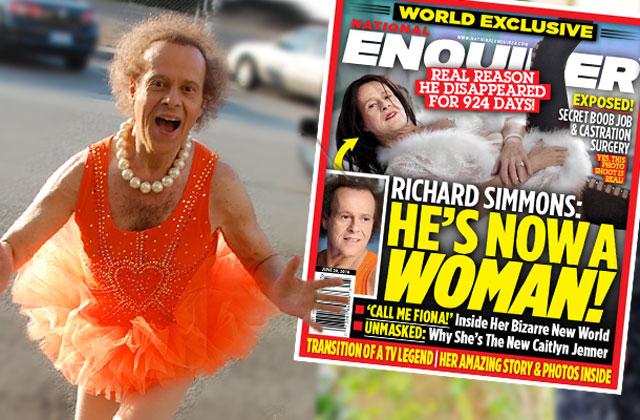 //richard simmons transition male female surgery pp