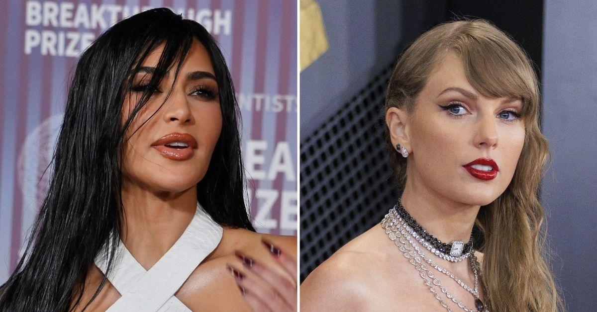 Unfazed Kim Kardashian Smirks After Taylor Swift's Diss Track