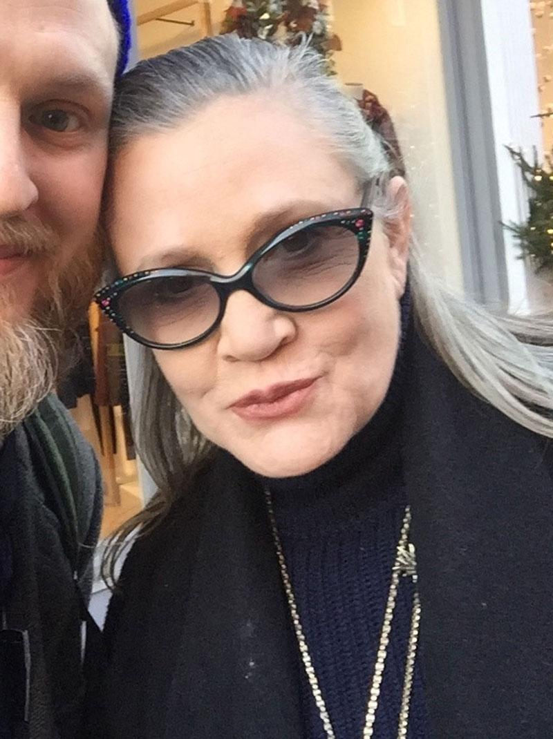 Carrie Fisher Last Photo Alive