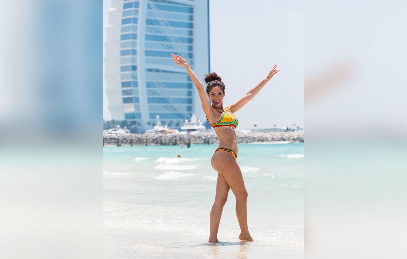 Farrah Abraham Bikini Curves Beach Dubai