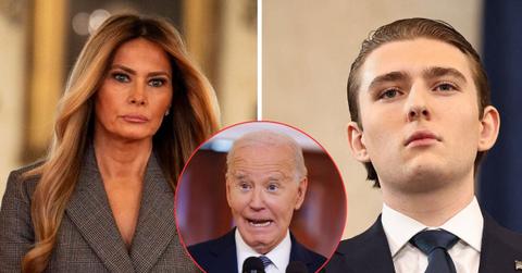Photo of Melania Trump, Barron Trump, Joe Biden