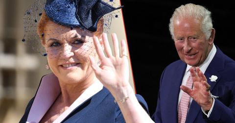 Split photo of Sarah Ferguson and King Charles