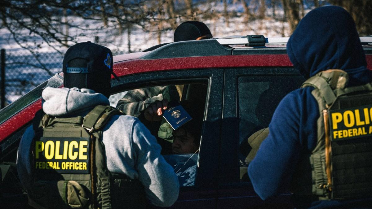 Photo of ICE officers