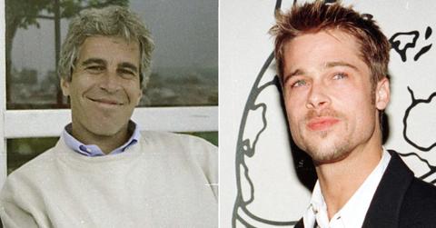 Photo of Jeffrey Epstein, Brad Pitt