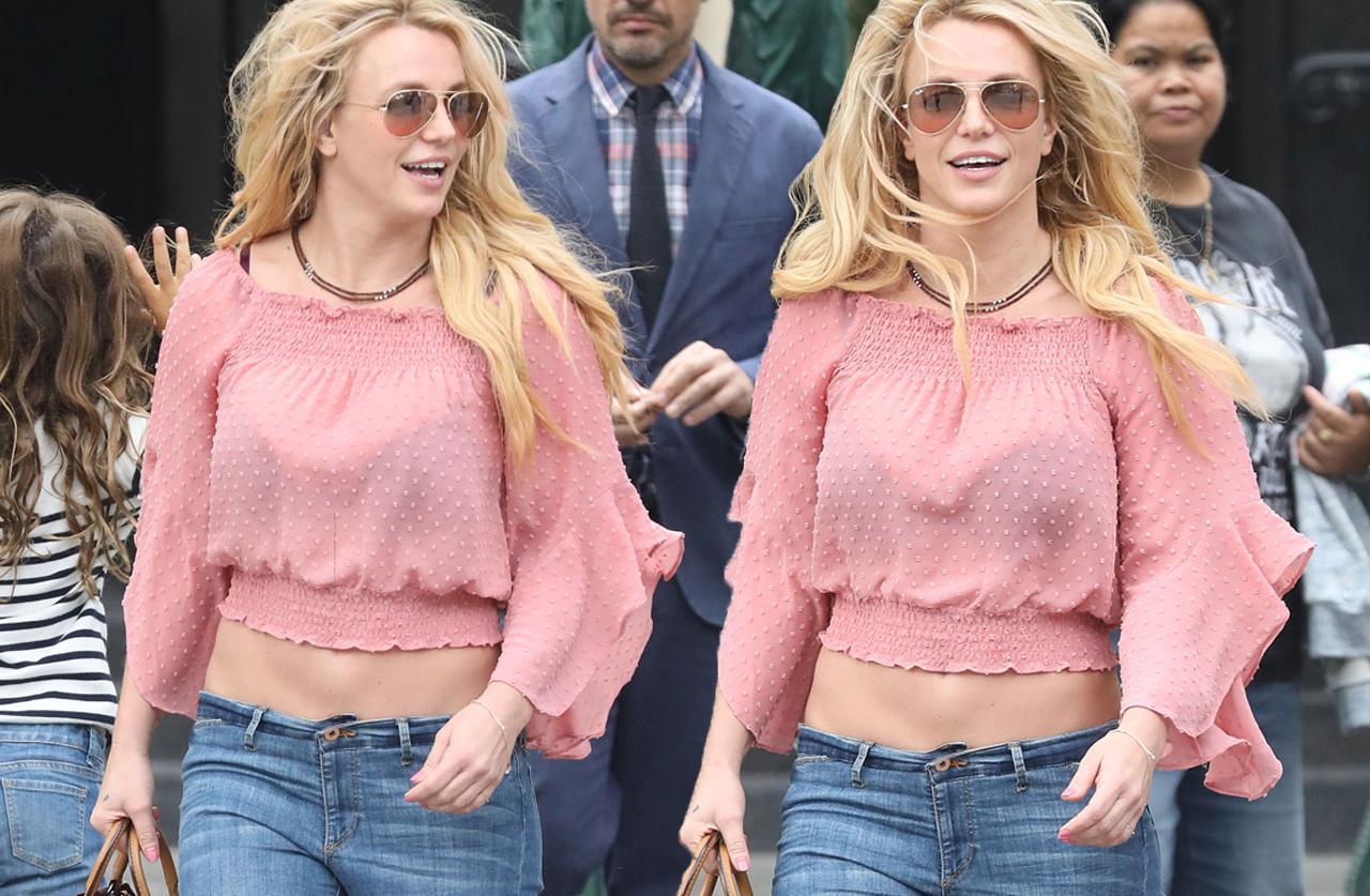 Britney Spears Shows Off Abs Fit Body In Paris