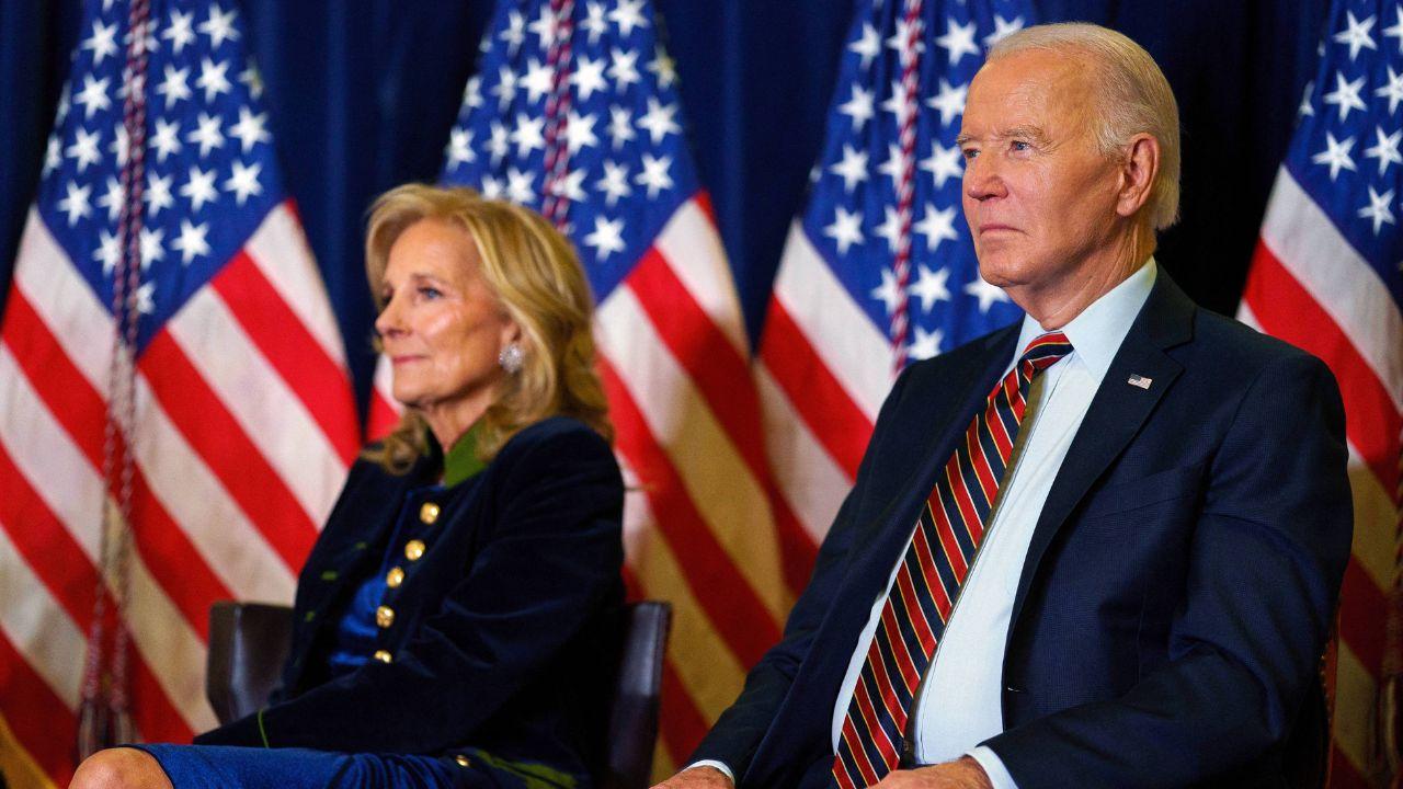A photo of Joe and Jill Biden