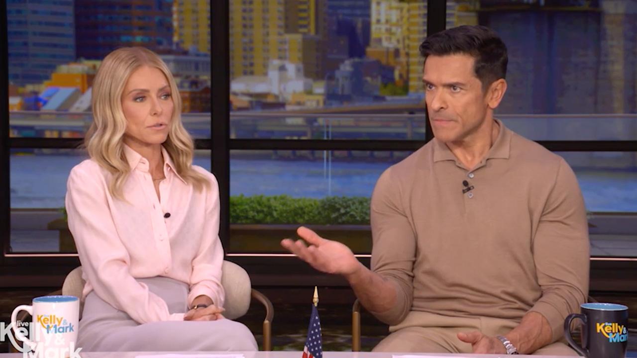 Kelly Ripa playfully called out 'manspreaders.'