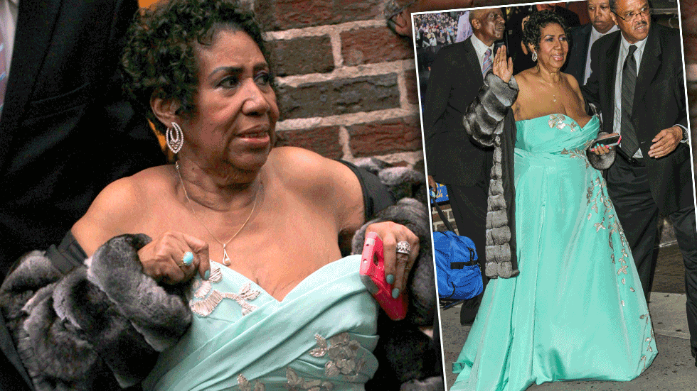 No R-E-S-P-E-C-T! Aretha Franklin Lets It All​ Hang Out After David  Letterman Taping - See The Pictures!