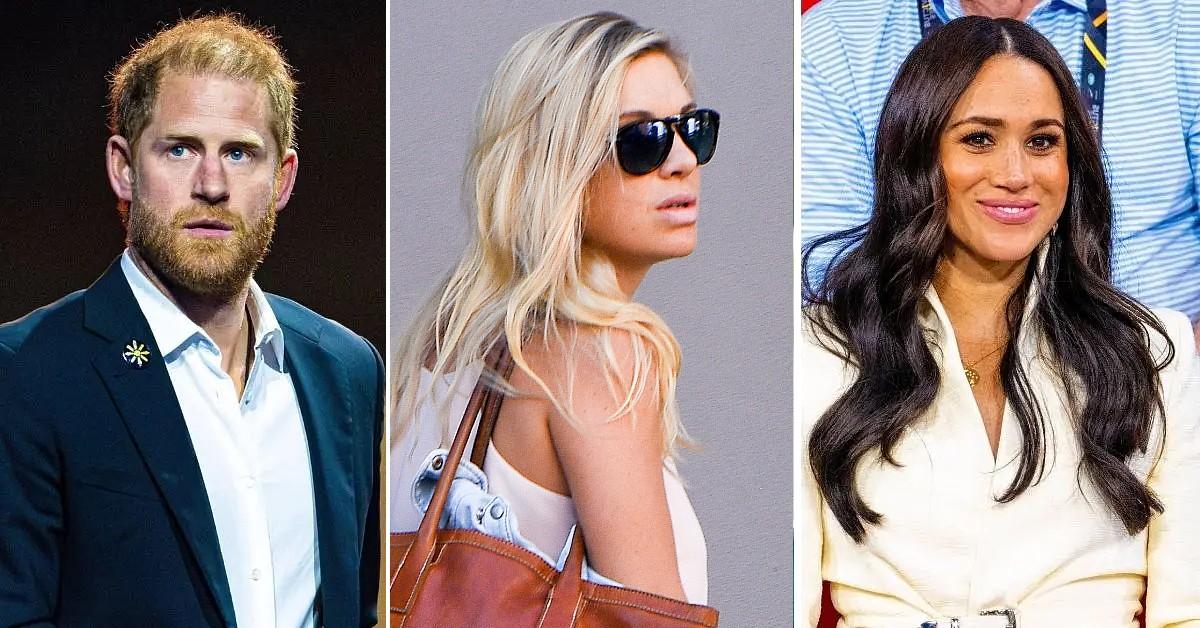 Photo of Prince Harry, Chelsy Davy and Meghan Markle