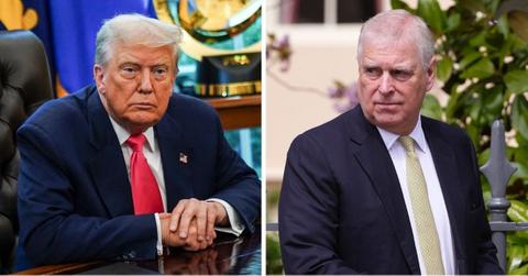 Photo of Prince Andrew and Donald Trump